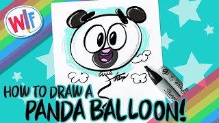 How To Draw A Panda Balloon!