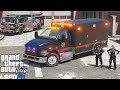 GTA 5 Paramedic Mod New Ford F-750 Ambulance Responding To EMS Calls