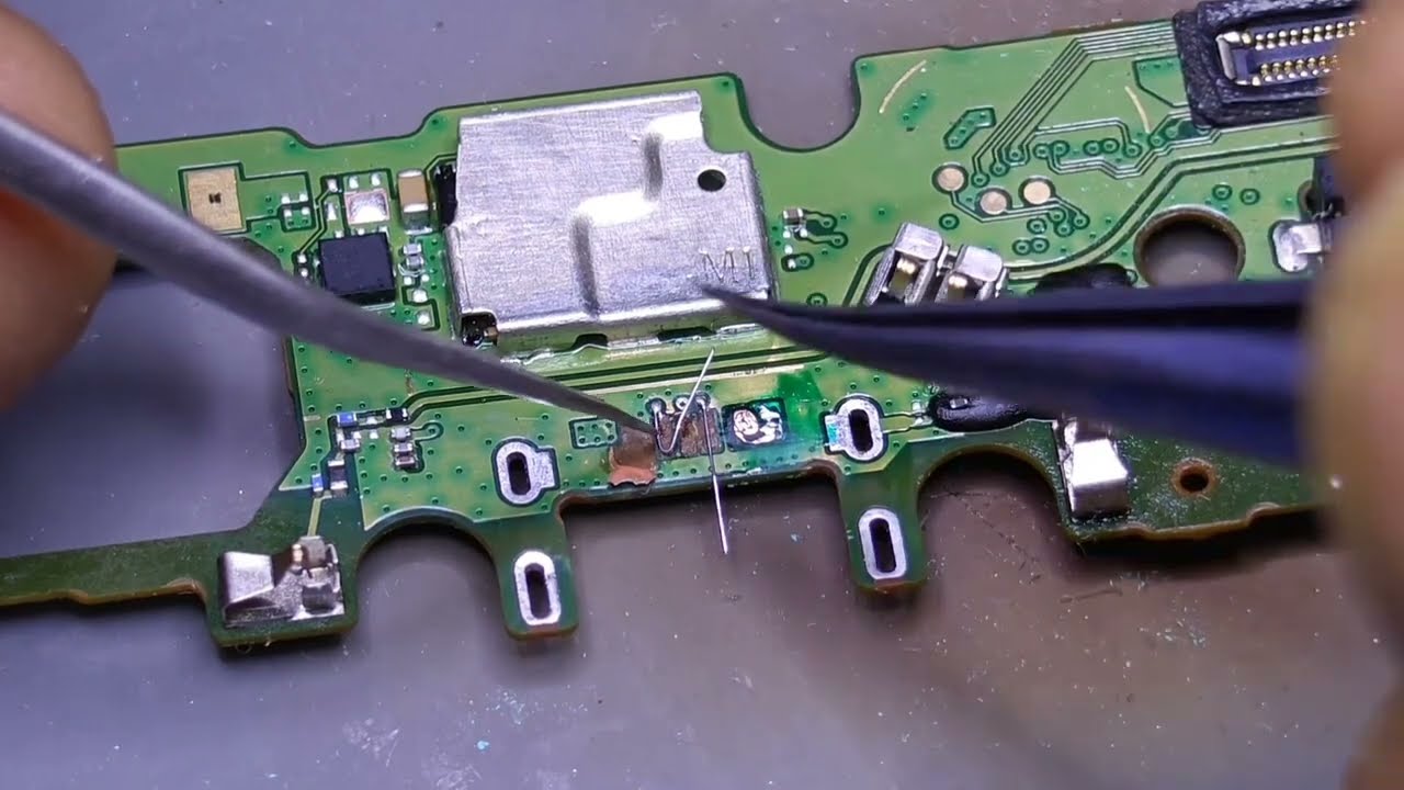 Vivo y20 charging connector replace | charging connector missing pin repair