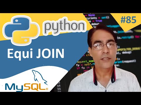Equi Join in Python MySQL | Python with MySQL | Python tutorial for beginners - 85