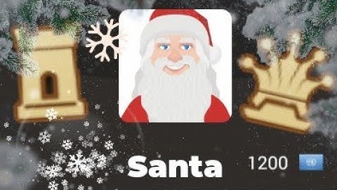 Chess.com how to beat Santa Bot