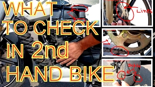 What to Check in 2nd Hand Motorcycle ( 10 CHECKS )