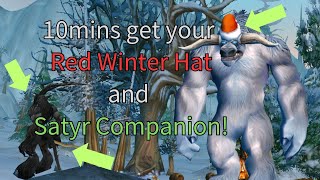 Turtle WoW - Fast to get Red Winter Hat and Satyr Companion!