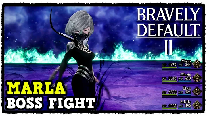 Bravely Default 2 Marla Boss Fight in Savalon Chap...
