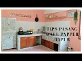 MAKEOVER DAPUR LOW BUDGETS|Wallpaper Bata dan Wallpaper Granit