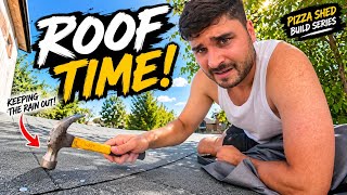 Building My Dream Pizza Shed — The Roof Goes On! 🍕🔨