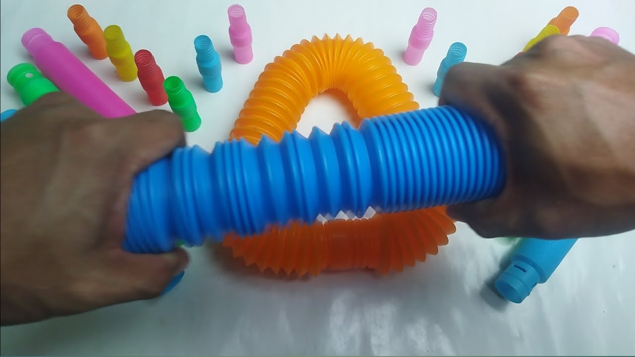 Relaxing Voicing Crunchy of POP Tube | diy #asmr #satisfying #poptubesound #diy #creative #shorts