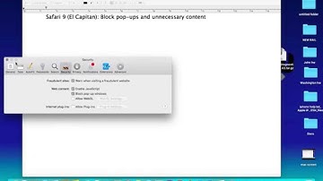 How to Block Pop-up on Mac Safari ( El Capitan)