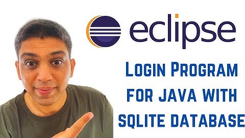Java swing tutorial using Eclipse - Login Program for java with sqlite database PART-1