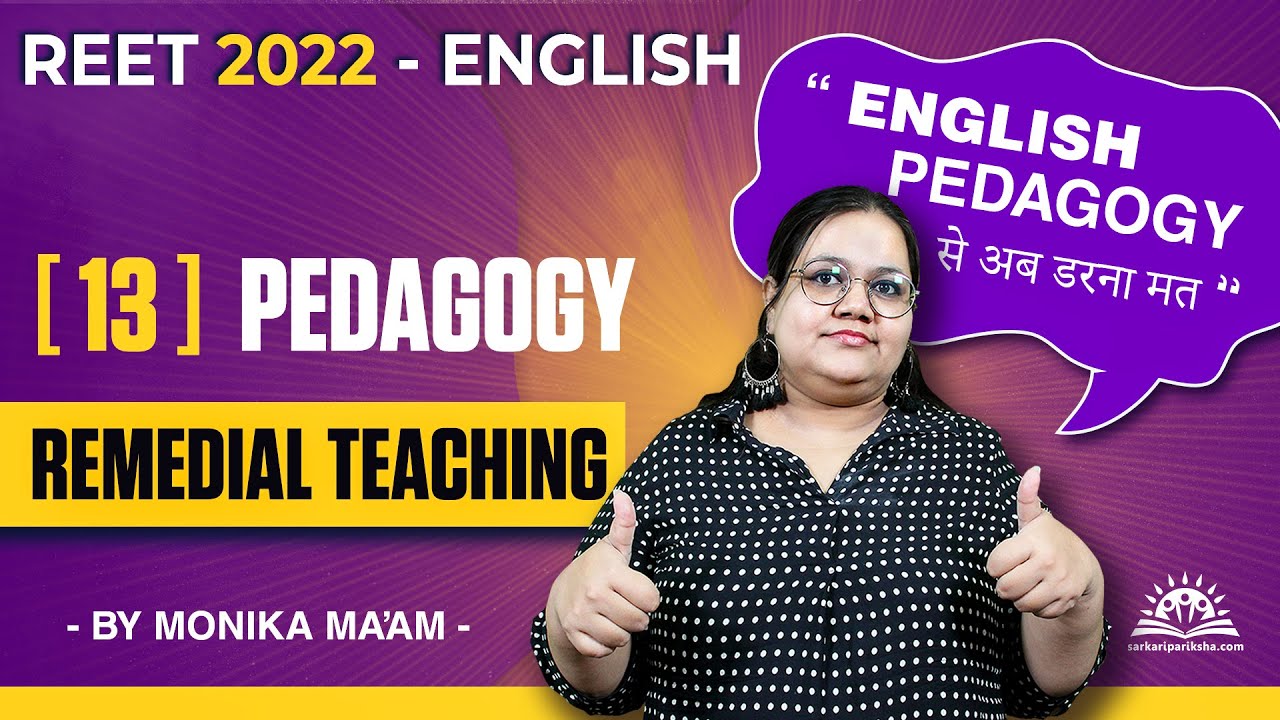 Remedial Teaching Reet Pedagogy English Reet Uptet Ctet By