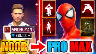 2023 NOOB👉TO👉SPIDERMAN ACCOUNT💎FREE FIRE🔥CLAIMING TODAY NEW EVENT