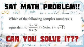 SAT MATH Problem |Medium Level Difficulty | Can you Solve this??