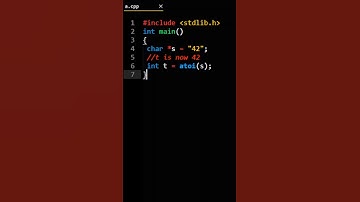 C++ atoi