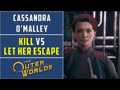 Kill Cassandra vs Let Cassandra escape | Distress Signal Side Quest  | The Outer Worlds