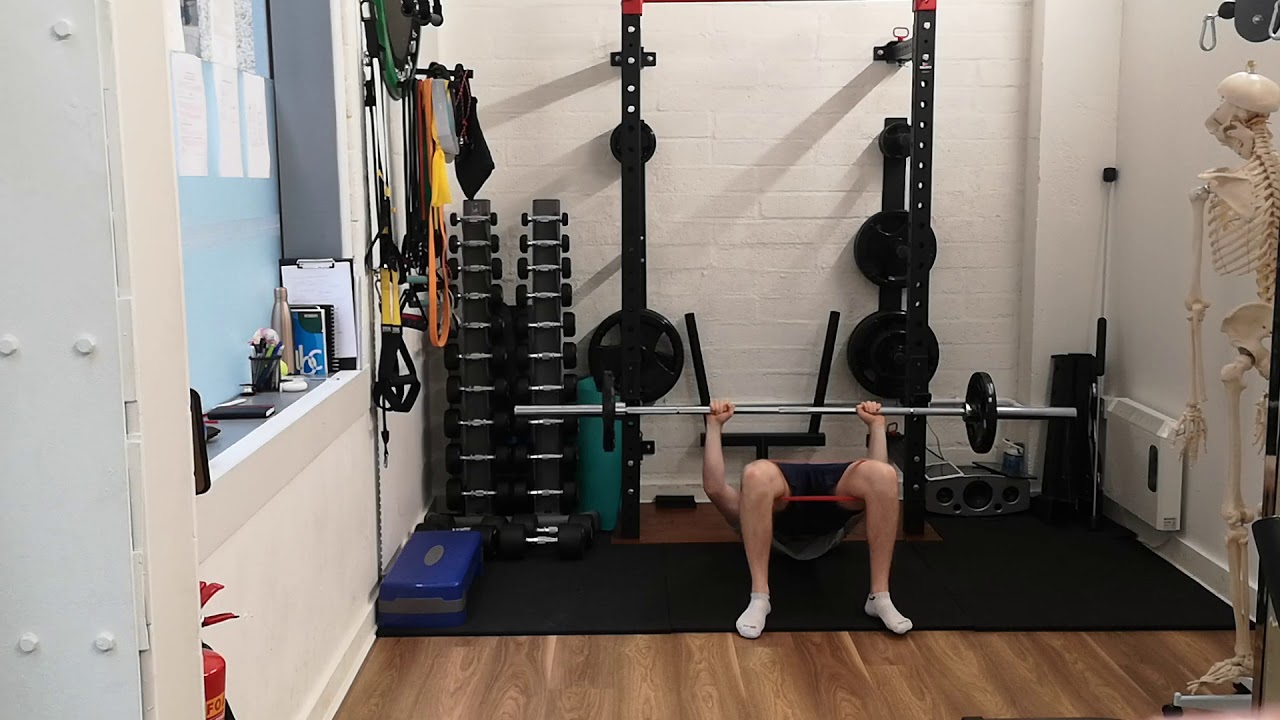 Glute Bridge Barbell Floor Press