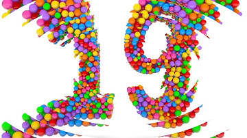 Learn Number 19 on 3d Color Balls | Sparta Circle Dimension Effects (sponsored by preview2effects)