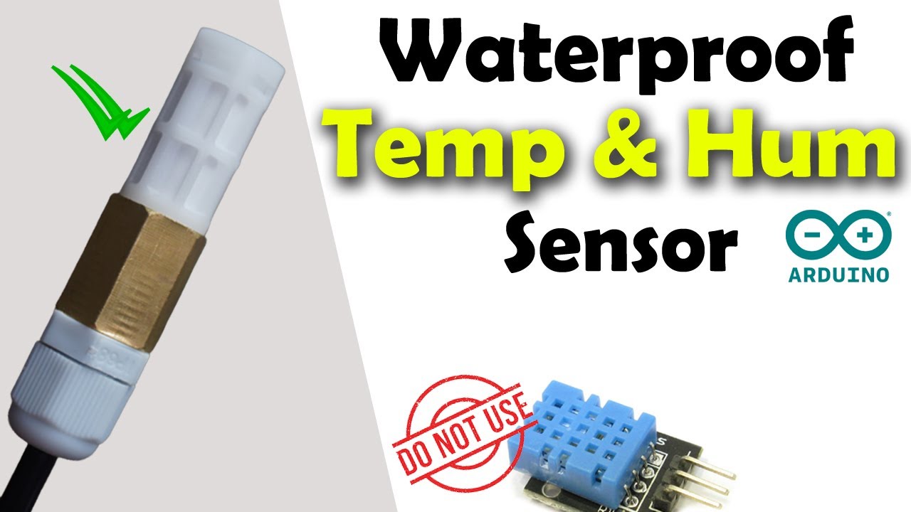 Waterproof temperature and humidity sensor TSH230 with 1-wire interface