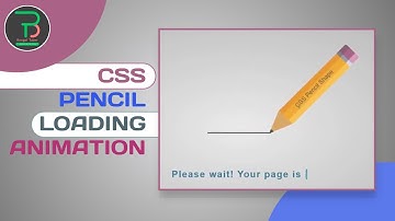CSS Pencil loading animation No SVG, No Image