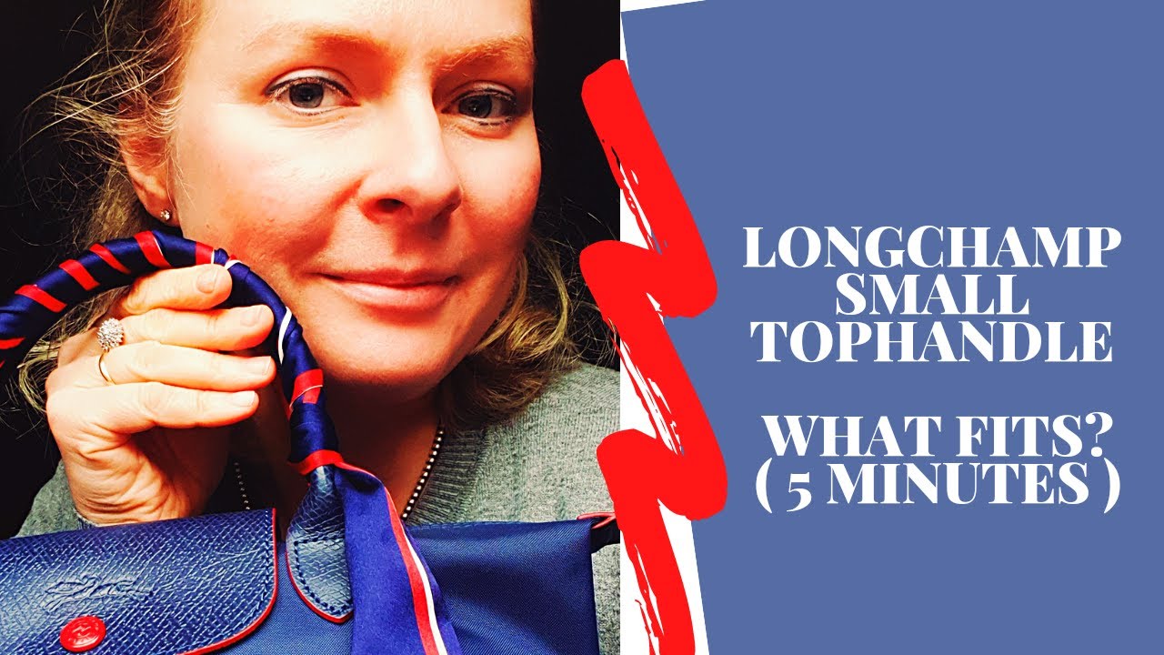 Longchamp Small Top Handle Tote Bag organizer insert What's in my bag