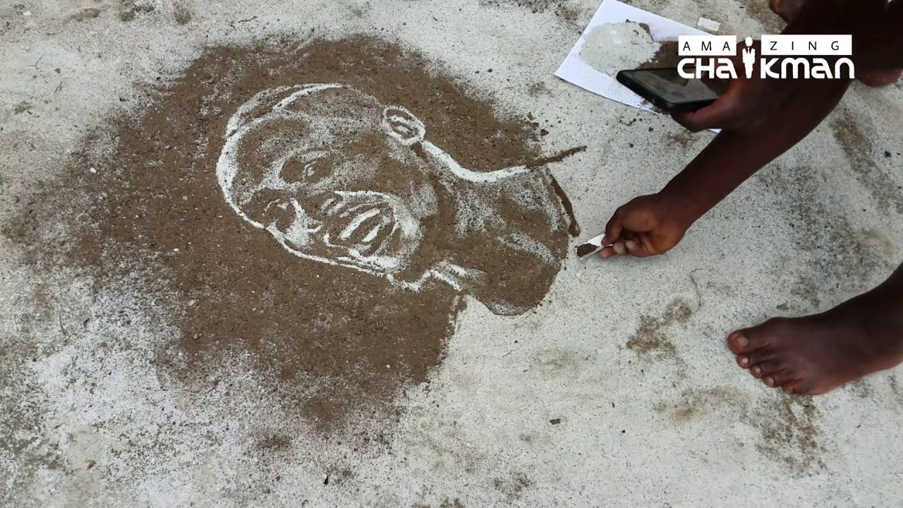 SADIO MANÉ sand drawing - Sir Kobewilliams - YouTube