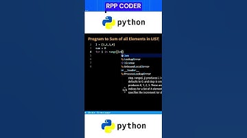 Program to Sum of all Elements In LIST | Pythonprogramming #23 #shorts #coding #python