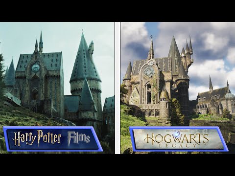 Hogwarts Legacy VS Harry Potter Films | Hogwarts Locations Comparison