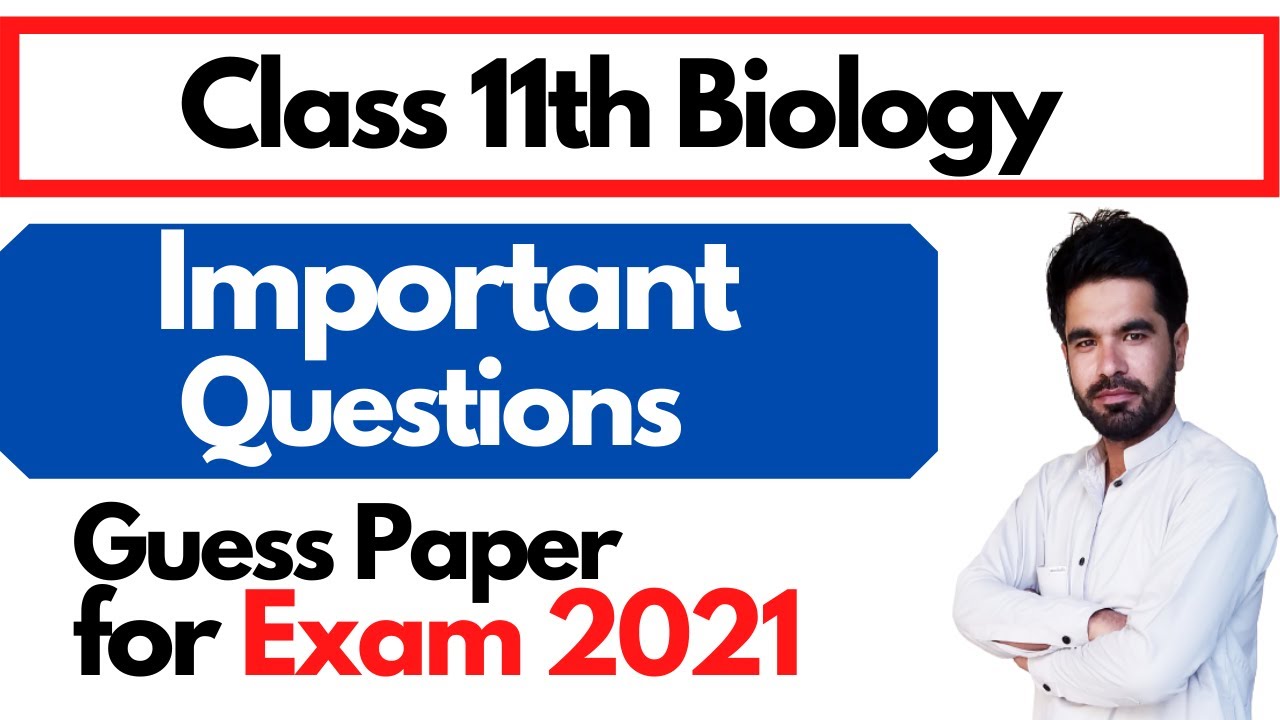 11th Class Biology Guess Paper 2021