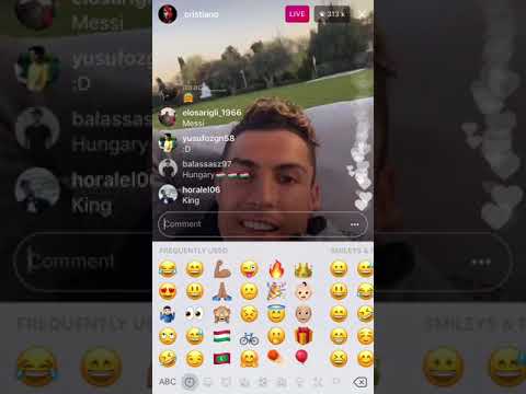 Cristiano Ronaldo’s Instagram live 2018 April 17