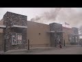 Customer demands refund at Burger King as restaurant burns down