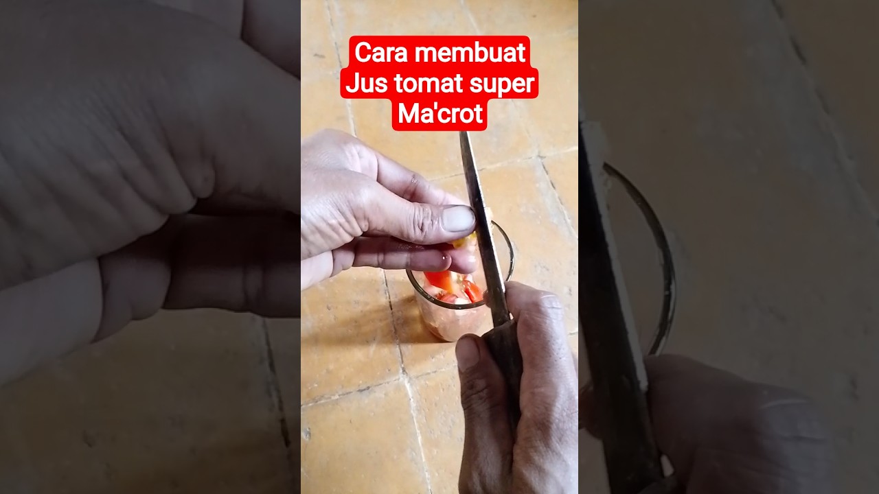 cara membuat jus tomat 