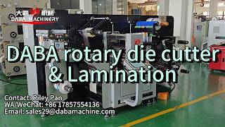 DABA Semi Rotary Die Cutting Machine with Lamination Unit | High Precision Label Finishing Line