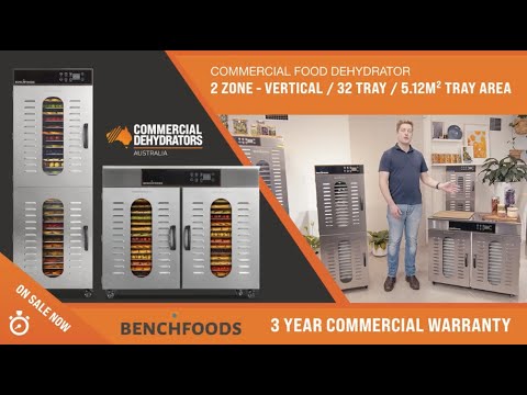 COMMERCIAL DEHYDRATOR 2 Zone 32 Tray 5.12m Tray Area