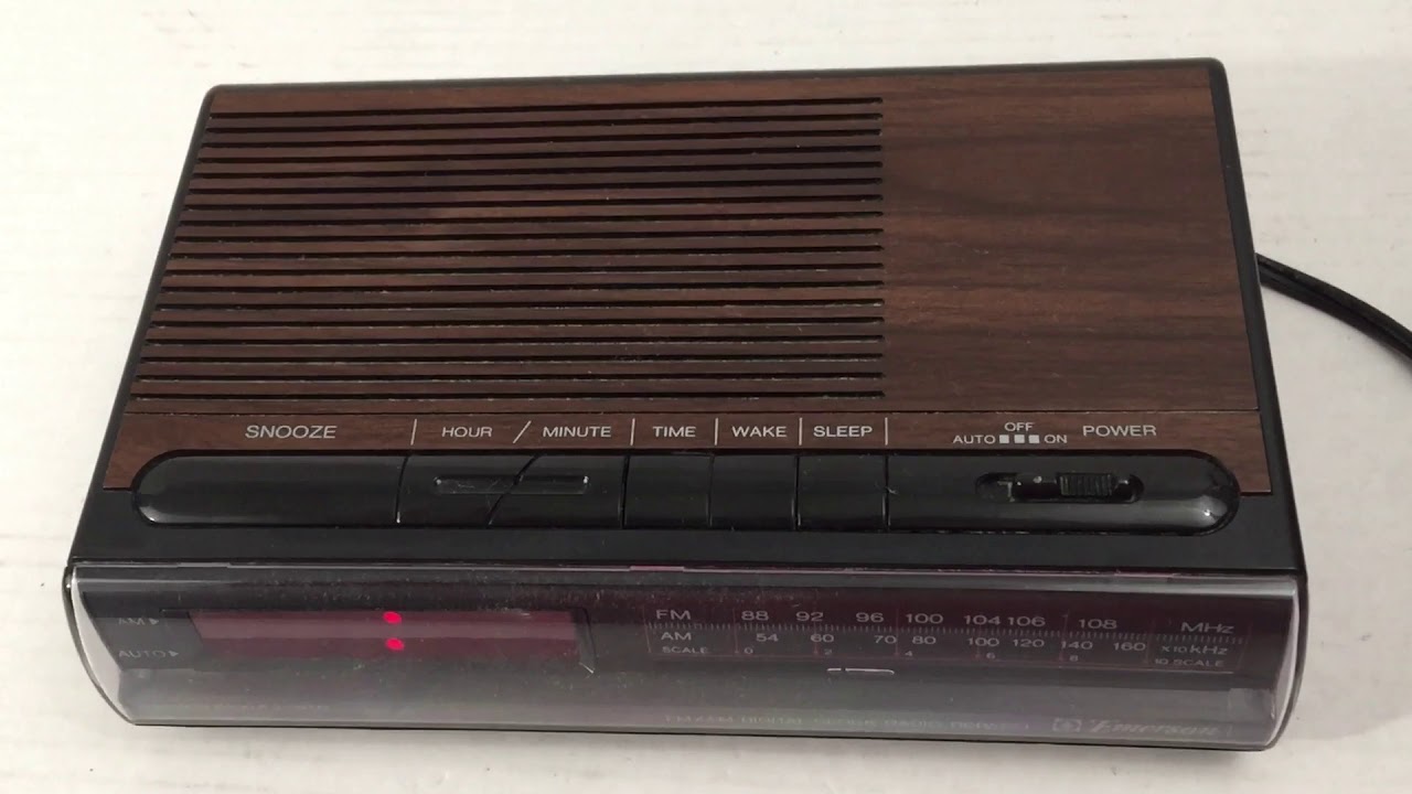 Emerson Digital Clock Radio RED5521 YouTube