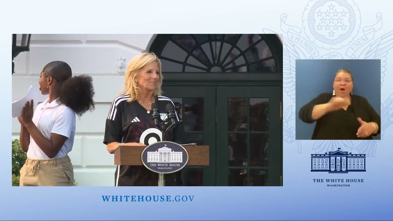 First Lady Jill Biden Hosts a Youth Soccer Clinic with Major League Soccer at the White House