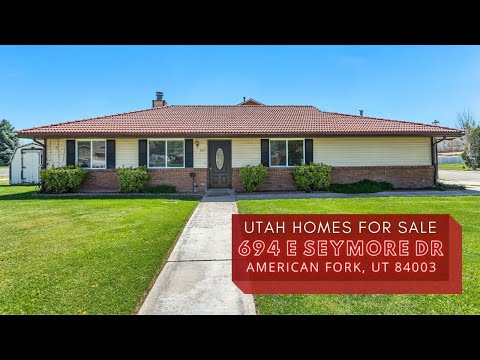 694 East Seymore Drive, American Fork, UT home video tour