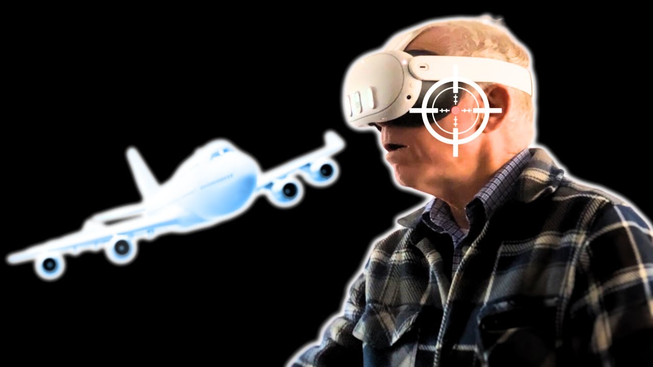 I put my GRANDPA on a VR AIRPLANE (gone wrong)