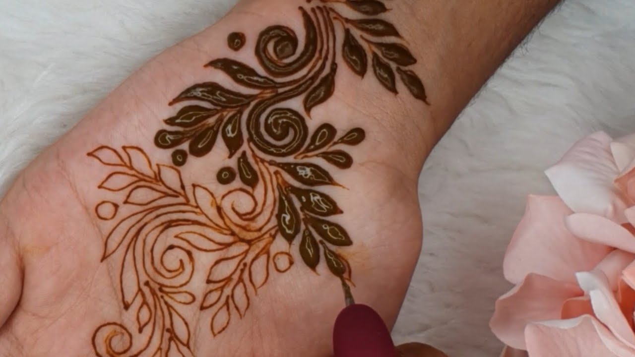 Bold and Beautiful Mehndi Design | Latest henna design with bold elements for dark stain