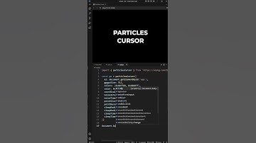 Курсор из частиц javascript | 029