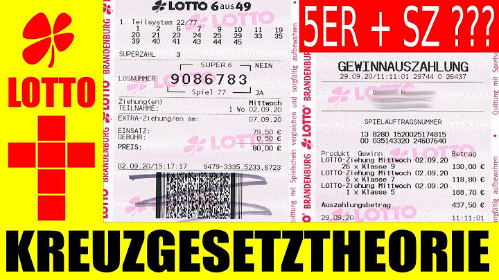 Lotto 6 aus 49 !!! VEW System 22 trifft 5 Zahlen + SZ.. Wo bleibt Gewinn aus Klasse 3 und 4 ?