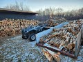 THE FARMHOUSE. Cutting and stacking wood. Pottery studio. Holidays. Wood Boiler. Wood burning kit.