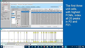 unit cell from McMAILLE and SG determination with CHEKCELL