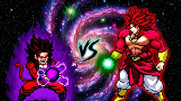 Xeno Vegito SSJ4 V3 OP VS Limit Break Broly SSJ4 V6 OP in Jump Force Mugen