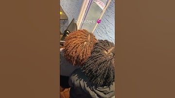 locs | loc styles | microlocs installation | LOC SISTERS  #shorts #locs