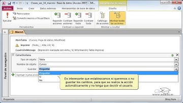 Computación 2 - Curso de Access 2010 -  Video 14.1 - Crear una macro