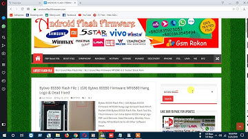 Download Bytwo BS550 Flash File | (GX) Bytwo BS550 Firmware MT6580 Hang Logo & Dead Fixed