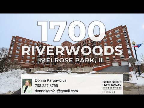 1700 Riverwoods Drive 414, Melrose Park, IL home video tour