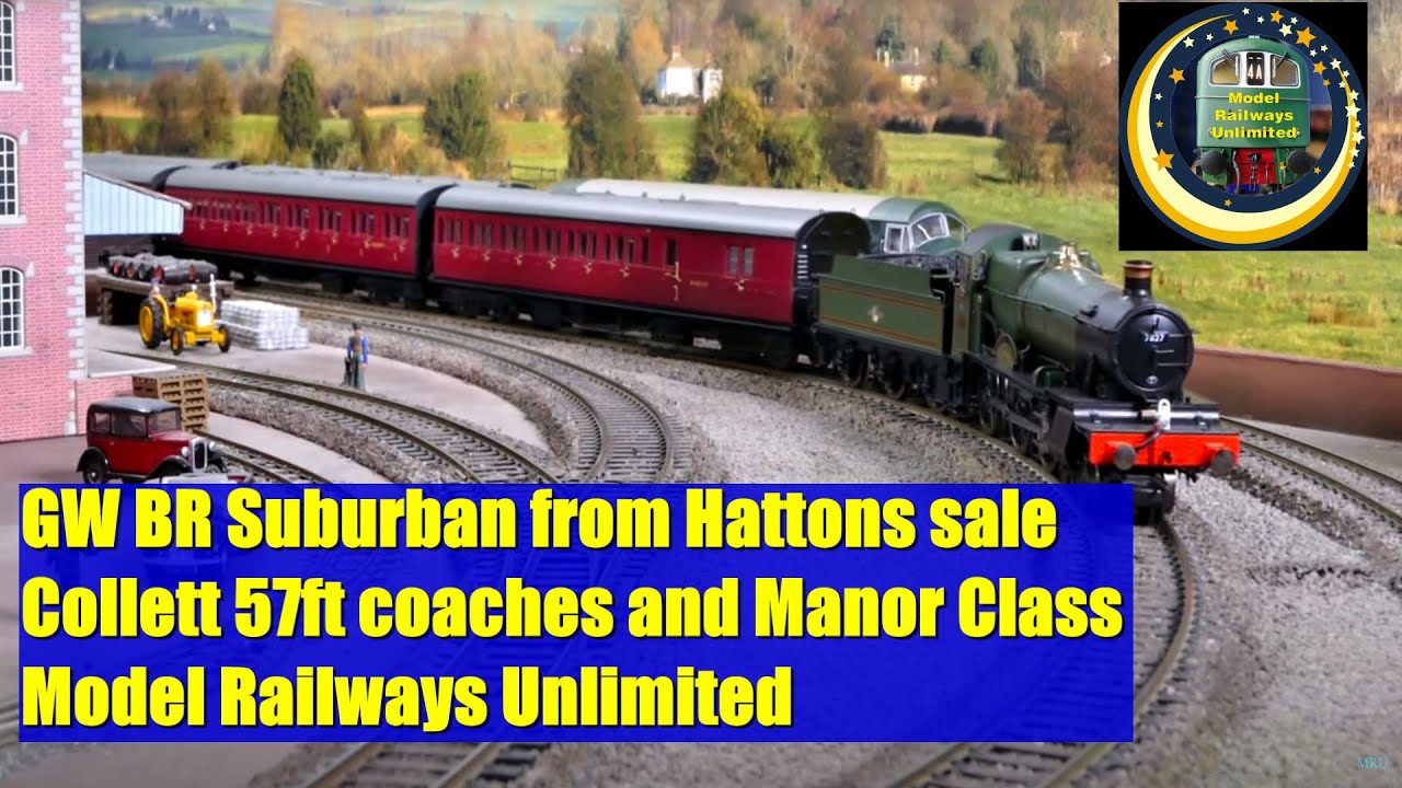 GW BR Suburban from Hattons sale Collett 57ft coaches and Manor Class