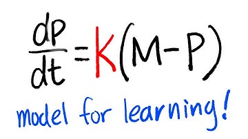 differential equation model for learning dP/dt=k(M-P), calculus 2 tutorial