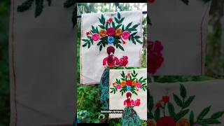 Beautiful Crown Girl Embroidery 🪡 Design 3D #shorts #embroideryart #handembroidery #ribbonembroidery