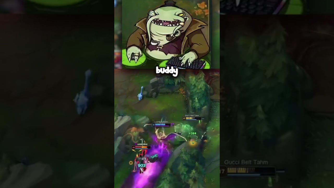 They will all be swallowed. #shorts  #leagueoflegends  #tahmkench #noarmwhatley